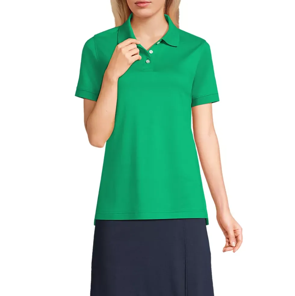 School Uniform Kids Short Sleeve Interlock Polo Shirt