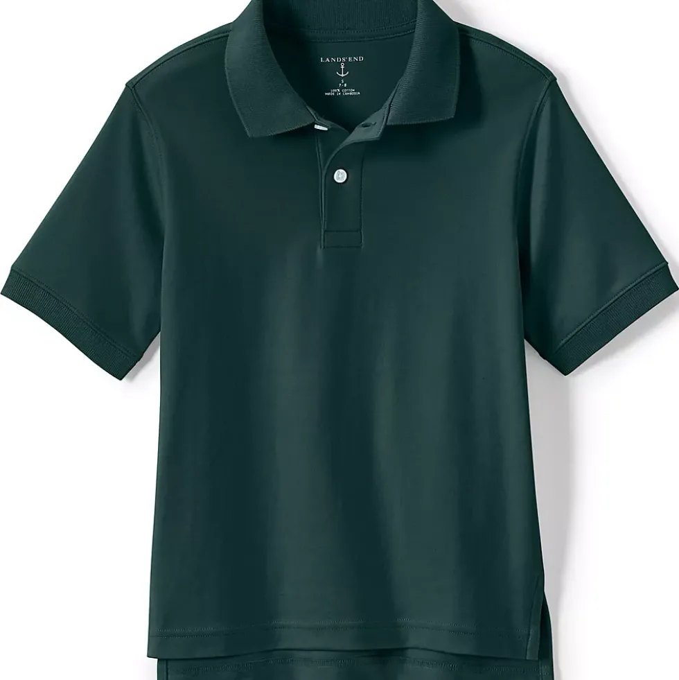 School Uniform Kids Short Sleeve Interlock Polo Shirt