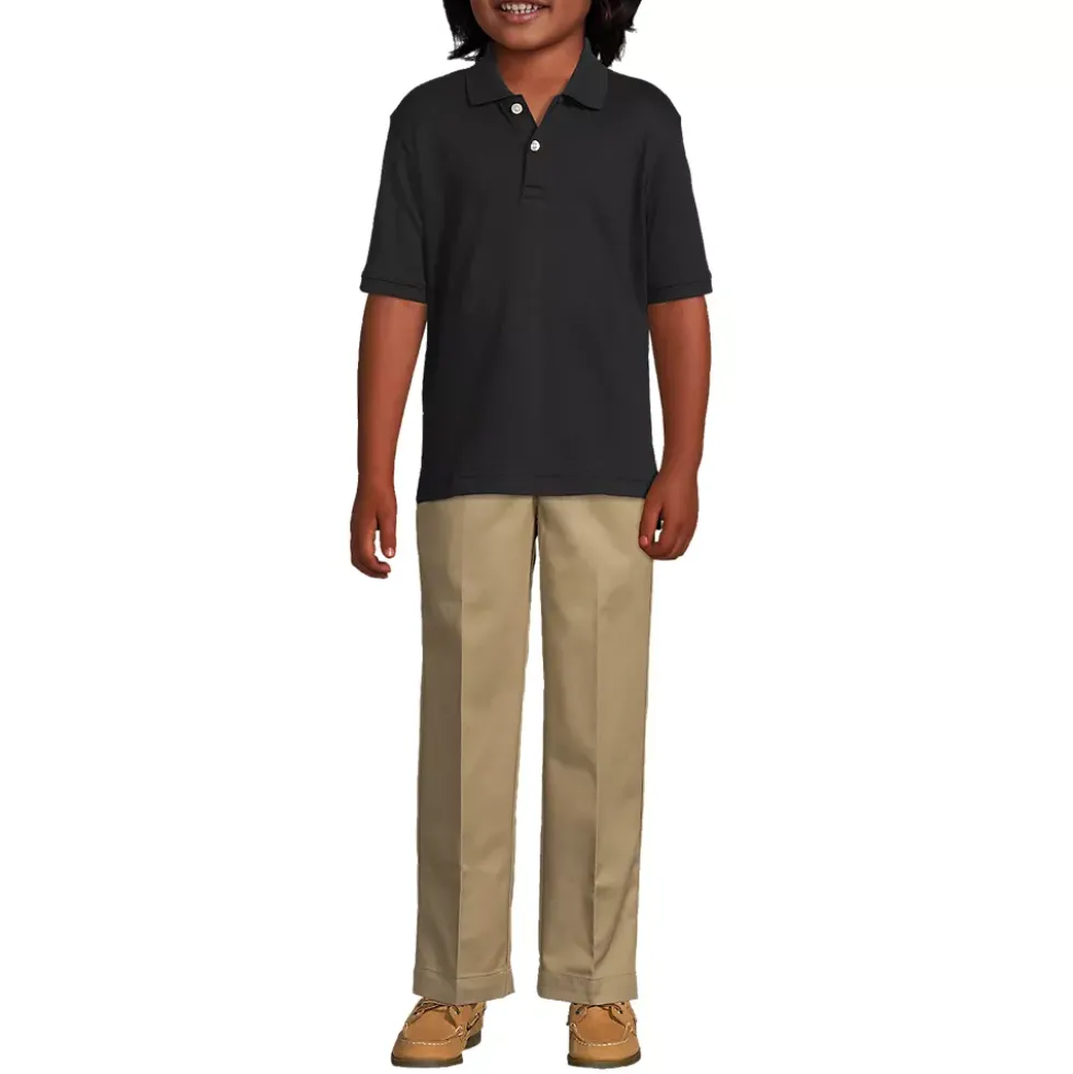 School Uniform Kids Short Sleeve Interlock Polo Shirt