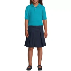 School Uniform Kids Short Sleeve Interlock Polo Shirt