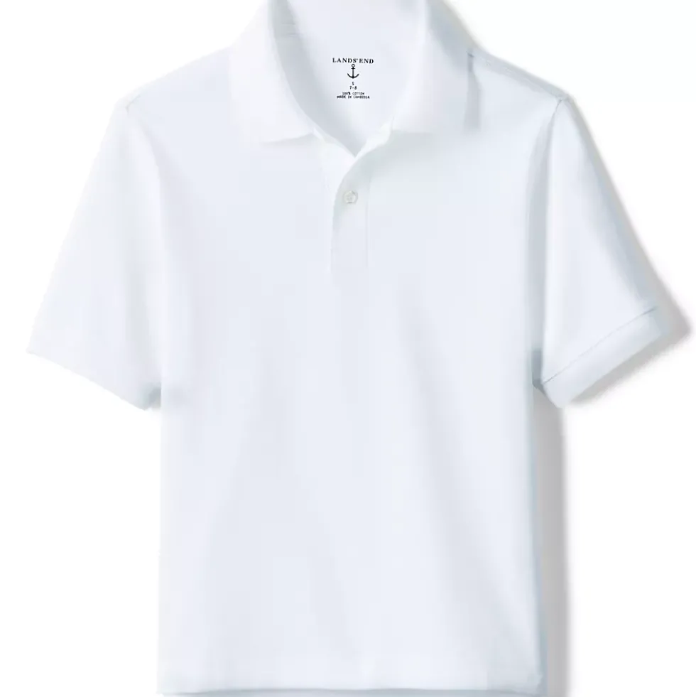 School Uniform Kids Short Sleeve Interlock Polo Shirt