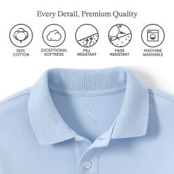 School Uniform Kids Short Sleeve Interlock Polo Shirt
