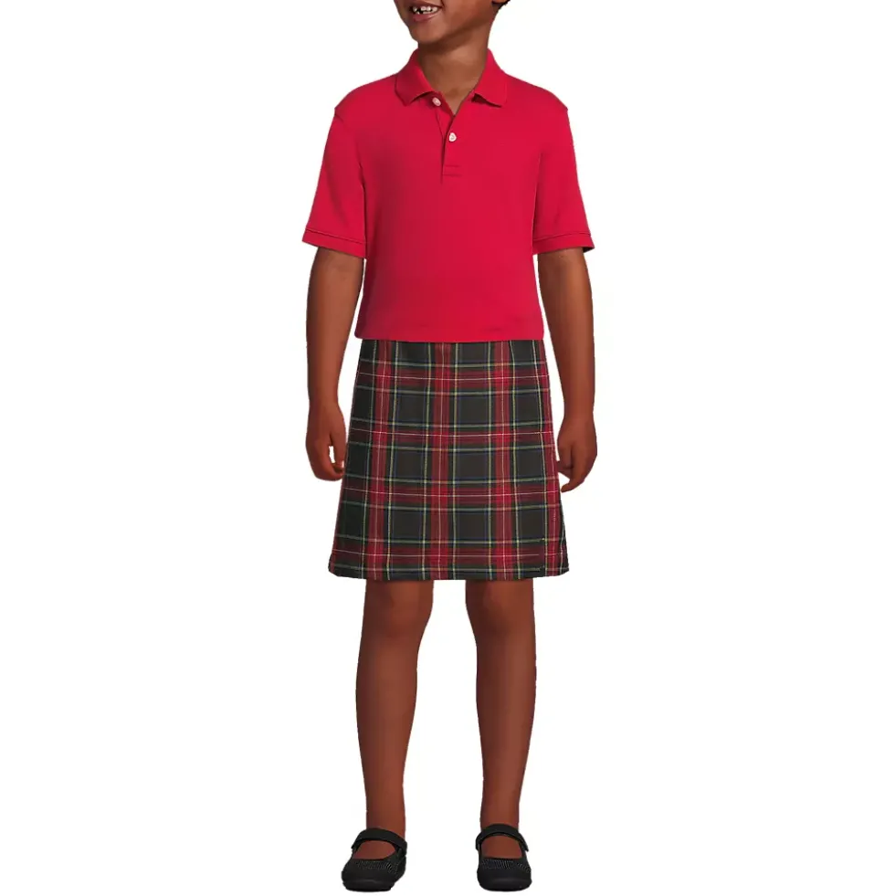 School Uniform Kids Short Sleeve Interlock Polo Shirt