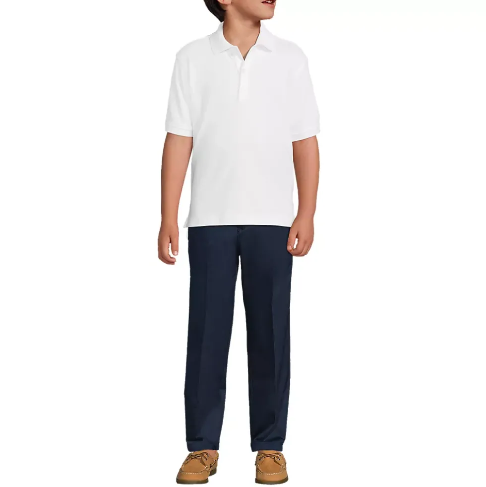 School Uniform Kids Short Sleeve Interlock Polo Shirt