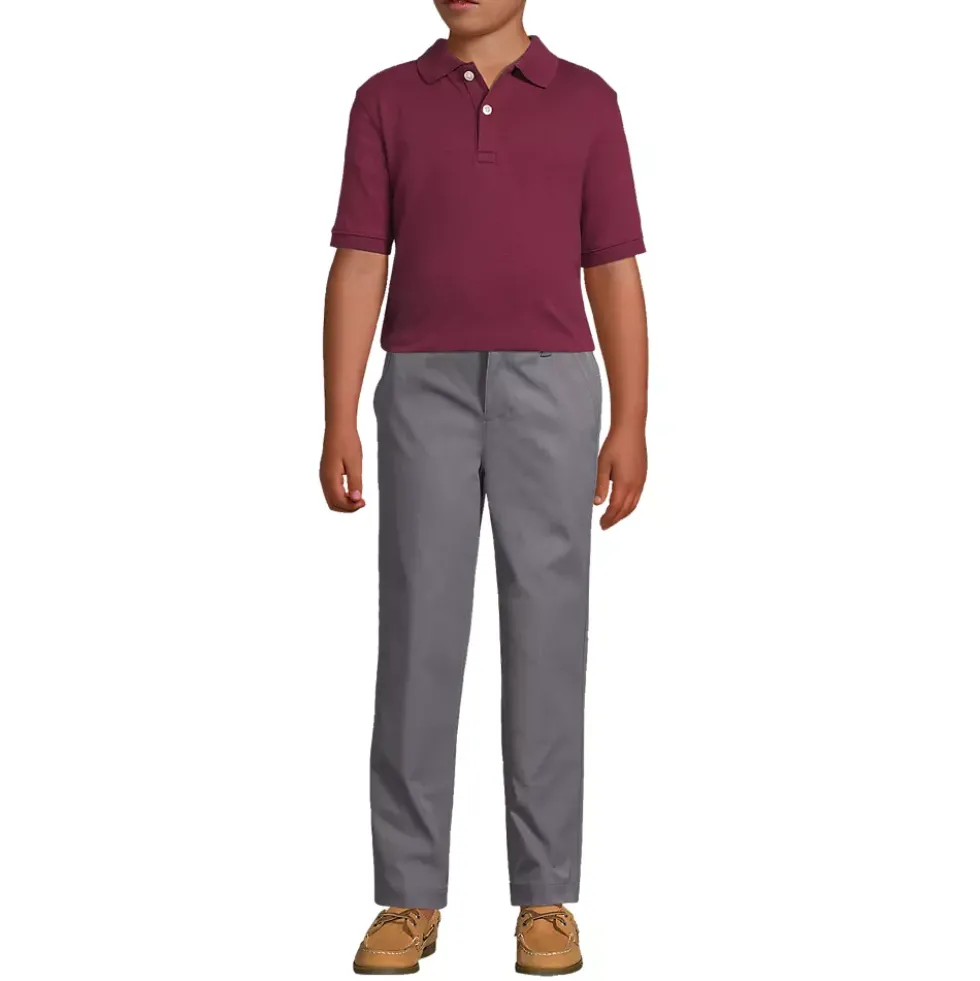 School Uniform Kids Short Sleeve Interlock Polo Shirt
