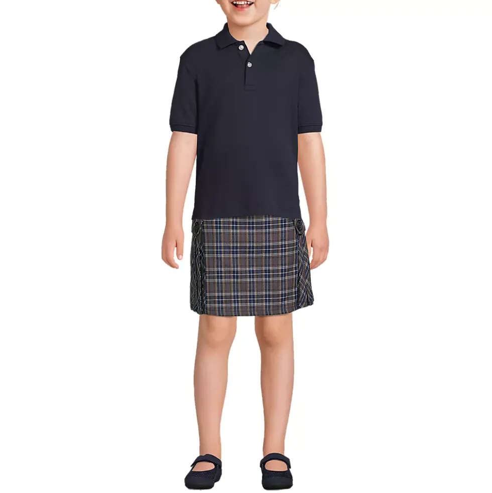 School Uniform Kids Short Sleeve Interlock Polo Shirt