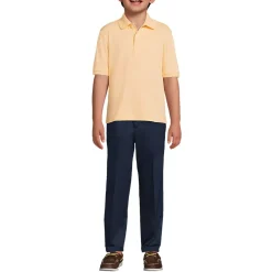 School Uniform Kids Short Sleeve Interlock Polo Shirt