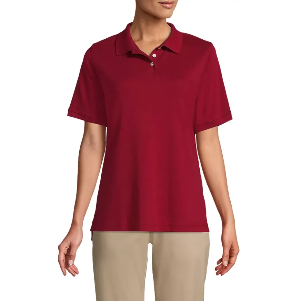 School Uniform Kids Short Sleeve Interlock Polo Shirt