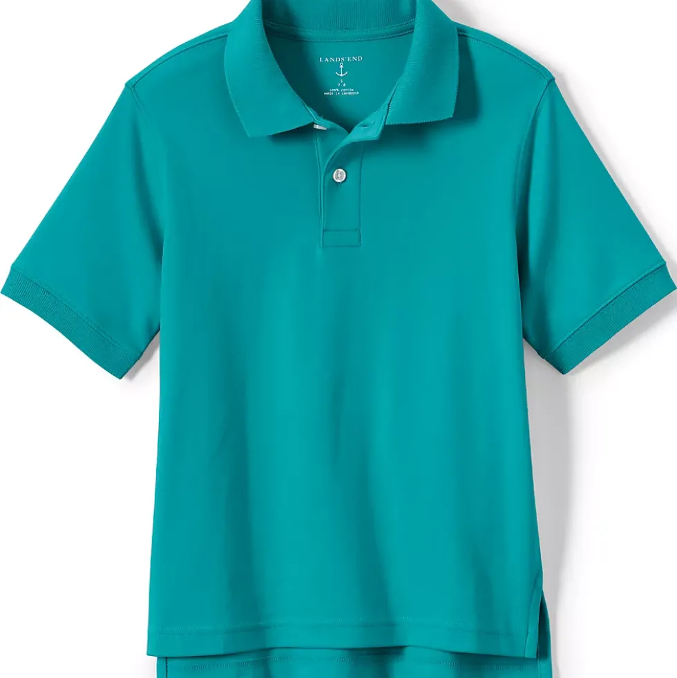 School Uniform Kids Short Sleeve Interlock Polo Shirt
