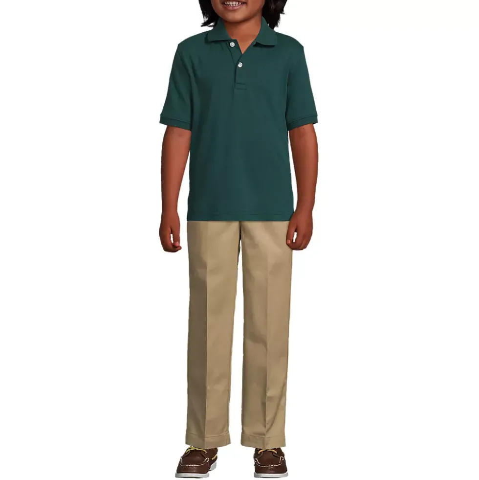 School Uniform Kids Short Sleeve Interlock Polo Shirt