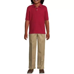 School Uniform Kids Short Sleeve Interlock Polo Shirt