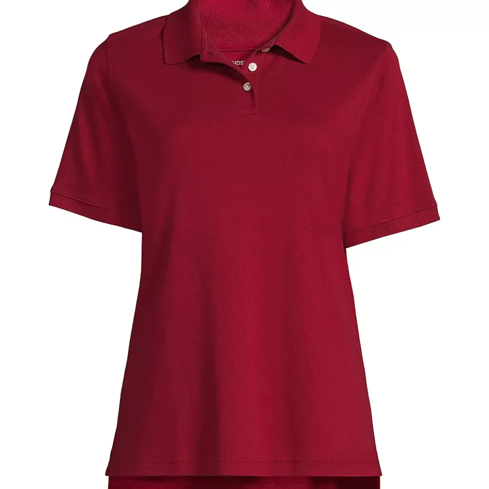 School Uniform Kids Short Sleeve Interlock Polo Shirt