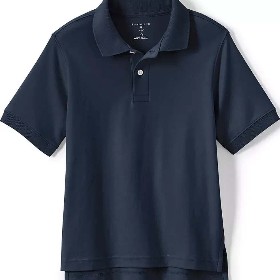 School Uniform Kids Short Sleeve Interlock Polo Shirt