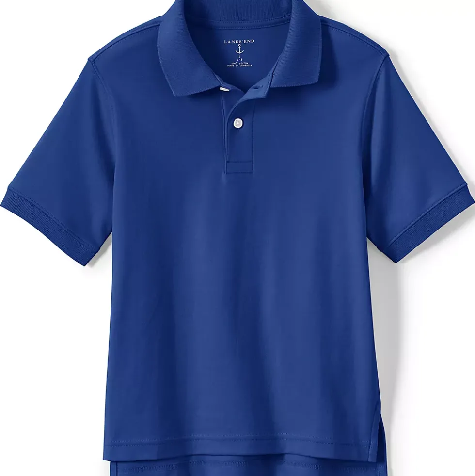 School Uniform Kids Short Sleeve Interlock Polo Shirt