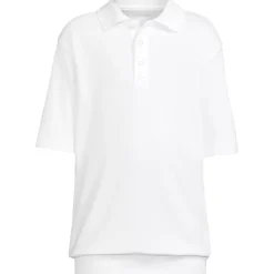 School Uniform Kids Short Sleeve Banded Bottom Polo Shirt