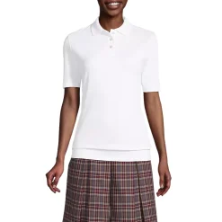 School Uniform Kids Short Sleeve Banded Bottom Polo Shirt