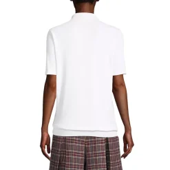 School Uniform Kids Short Sleeve Banded Bottom Polo Shirt