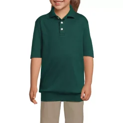 School Uniform Kids Short Sleeve Banded Bottom Polo Shirt