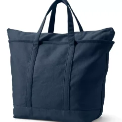 School Uniform Medium 5 Pocket Open Top Canvas Tote Bag