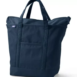School Uniform Medium 5 Pocket Open Top Canvas Tote Bag