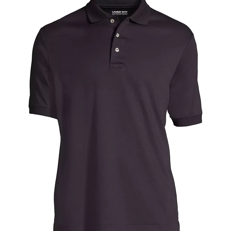 School Uniform Men's Banded Cuff Short Sleeve Supima Cotton Polo Shirt