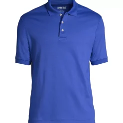School Uniform Men's Banded Cuff Short Sleeve Supima Cotton Polo Shirt
