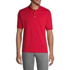 School Uniform Men's Banded Cuff Short Sleeve Supima Cotton Polo Shirt