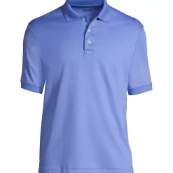 School Uniform Men's Banded Cuff Short Sleeve Supima Cotton Polo Shirt