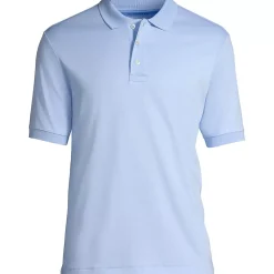 School Uniform Men's Banded Cuff Short Sleeve Supima Cotton Polo Shirt