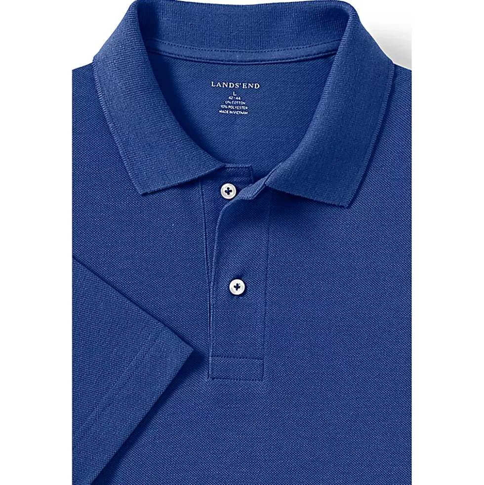 School Uniform Men's Big Short Sleeve Mesh Polo Shirt