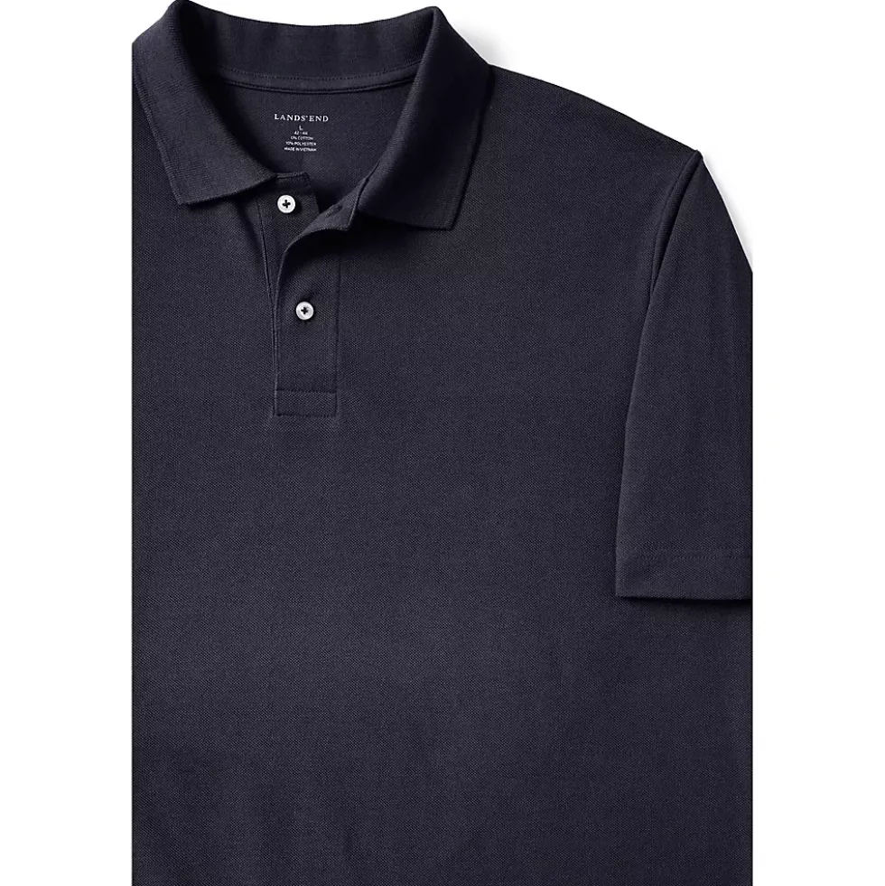 School Uniform Men's Big Short Sleeve Mesh Polo Shirt