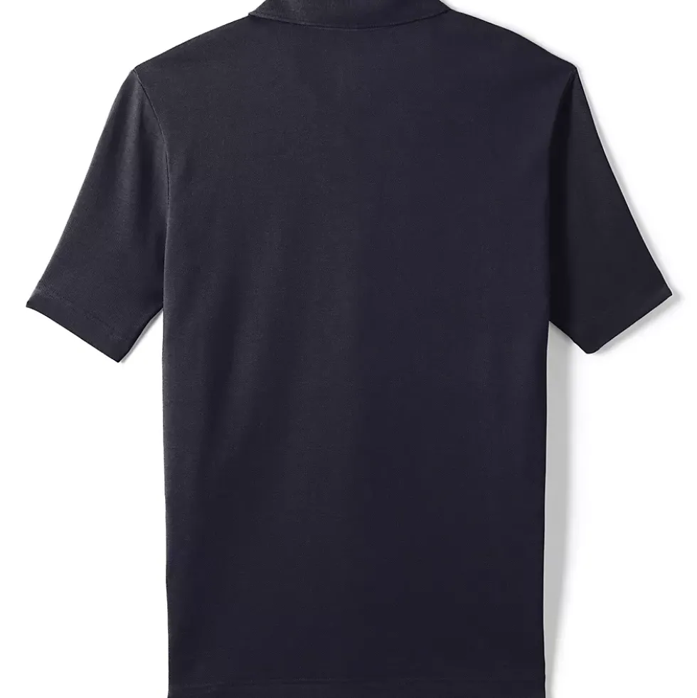 School Uniform Men's Big Short Sleeve Mesh Polo Shirt