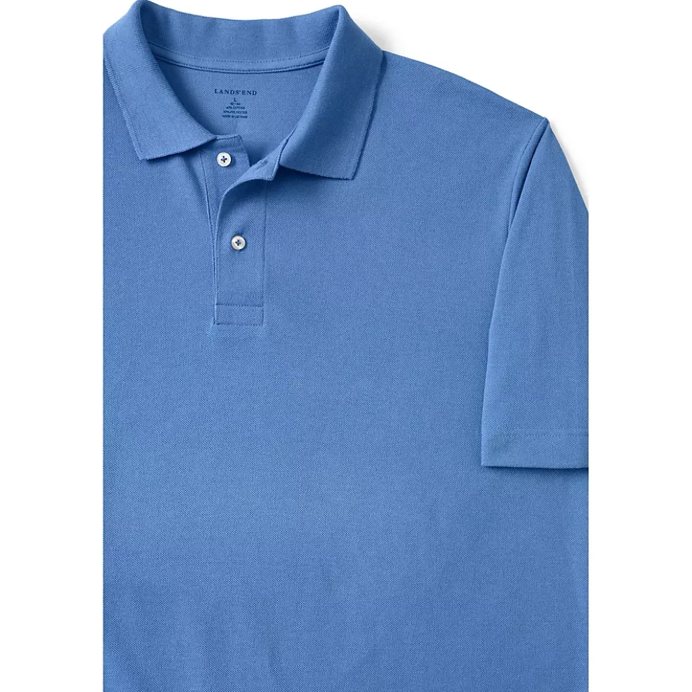 School Uniform Men's Big Short Sleeve Mesh Polo Shirt