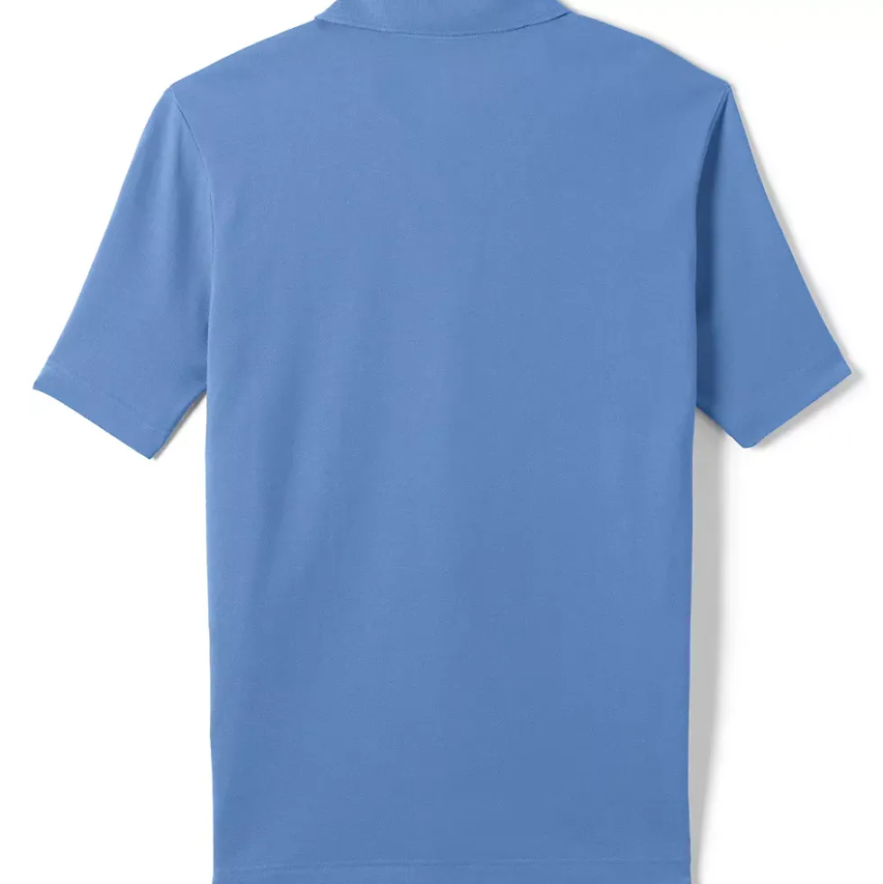 School Uniform Men's Big Short Sleeve Mesh Polo Shirt