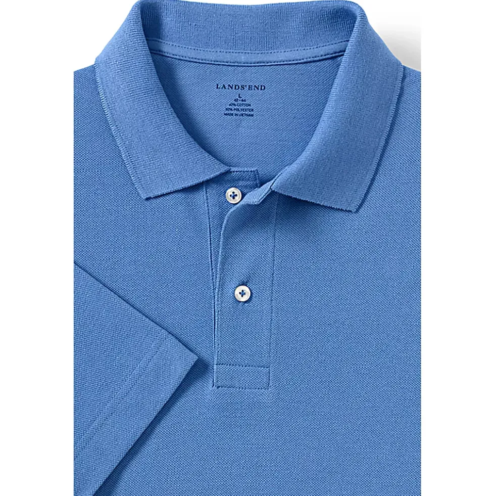 School Uniform Men's Big Short Sleeve Mesh Polo Shirt