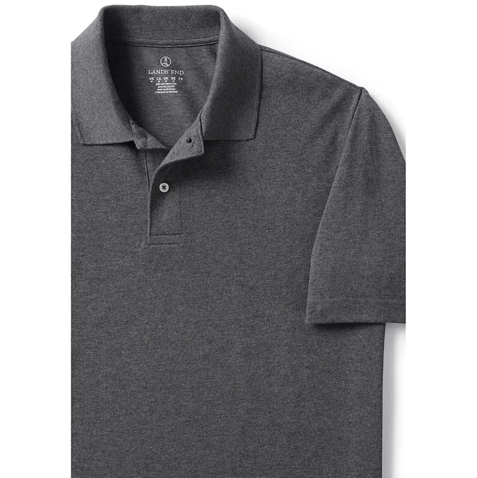 School Uniform Men's Big Short Sleeve Mesh Polo Shirt