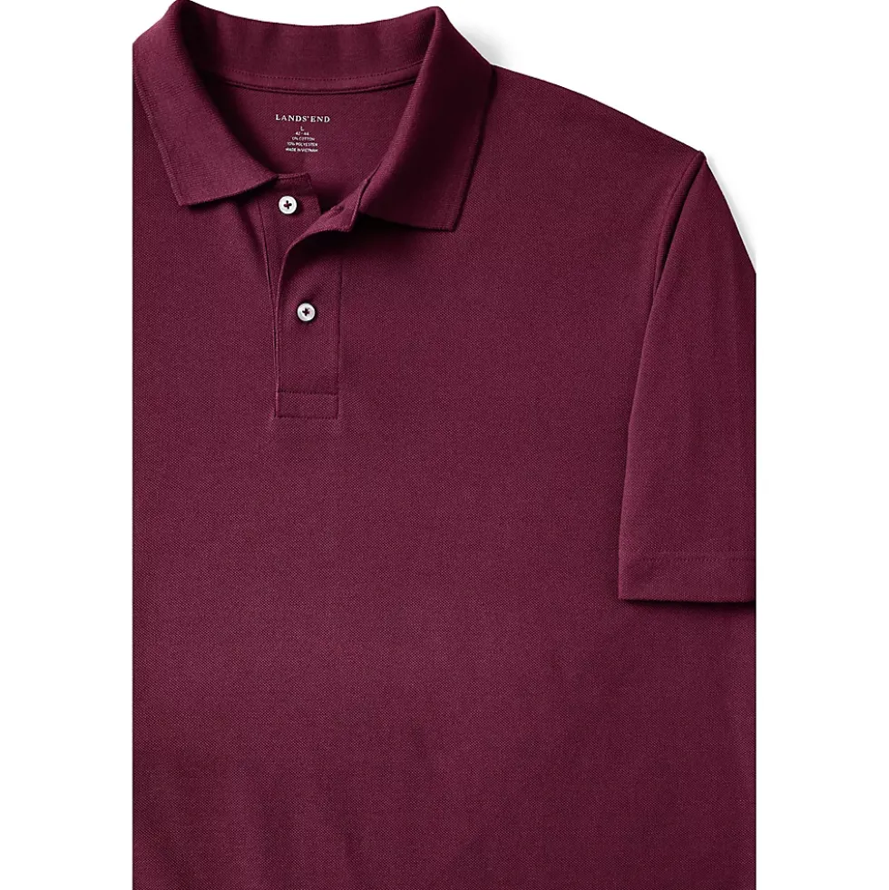 School Uniform Men's Big Short Sleeve Mesh Polo Shirt