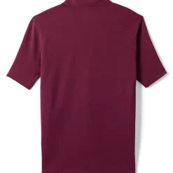 School Uniform Men's Big Short Sleeve Mesh Polo Shirt