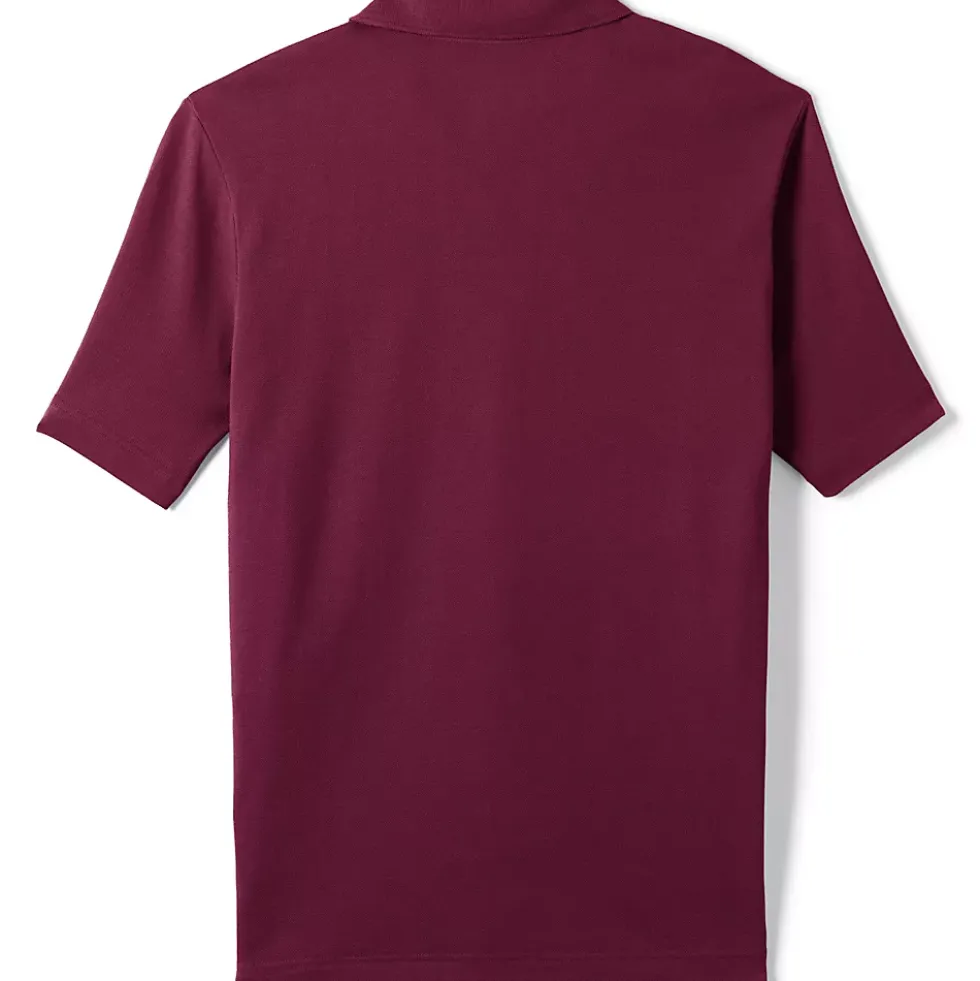 School Uniform Men's Big Short Sleeve Mesh Polo Shirt