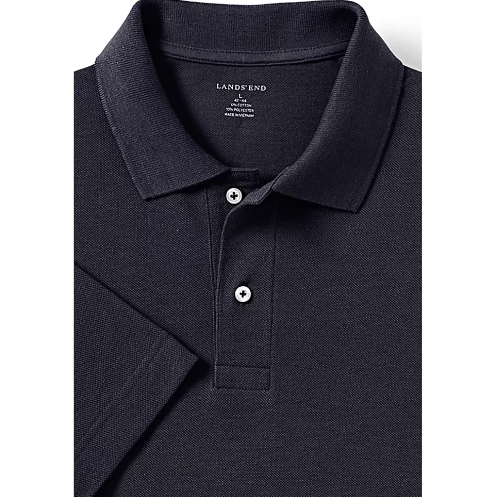 School Uniform Men's Big Short Sleeve Mesh Polo Shirt