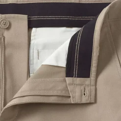 School Uniform Men's Big Traditional Fit Plain Front Chino Pants
