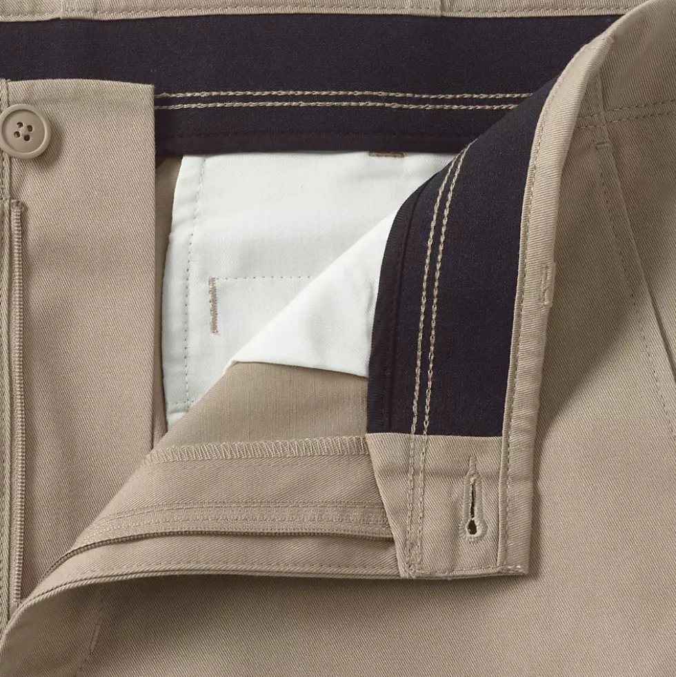 School Uniform Men's Big Traditional Fit Plain Front Chino Pants