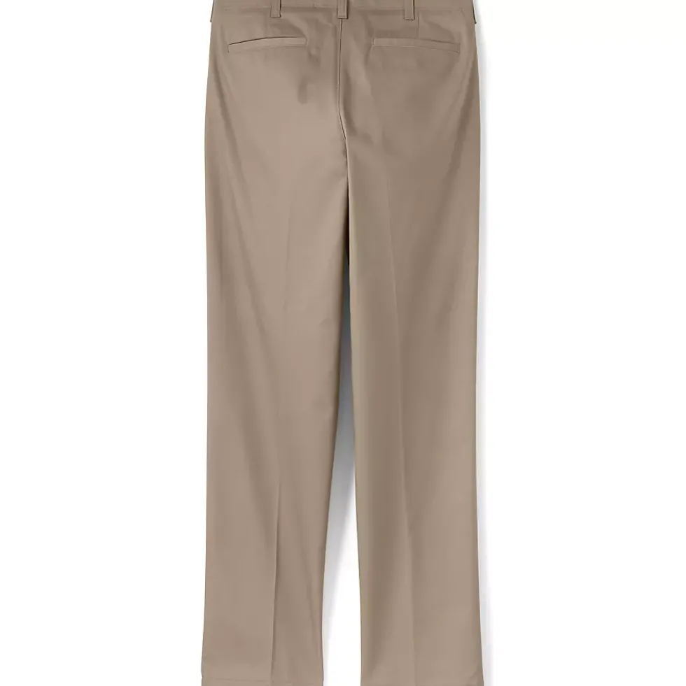 School Uniform Men's Big Traditional Fit Plain Front Chino Pants