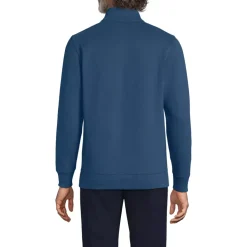 School Uniform Men's French Rib Quarter Zip Pullover Shirt
