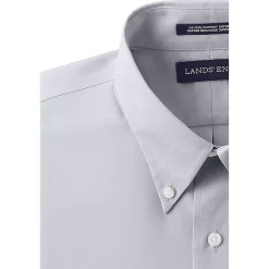 School Uniform Men's Long Sleeve Buttondown No Iron Pinpoint Shirt