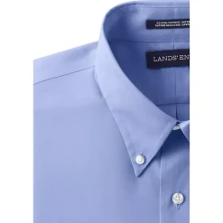 School Uniform Men's Long Sleeve Buttondown No Iron Pinpoint Shirt