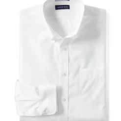 School Uniform Men's Long Sleeve Buttondown No Iron Broadcloth Shirt