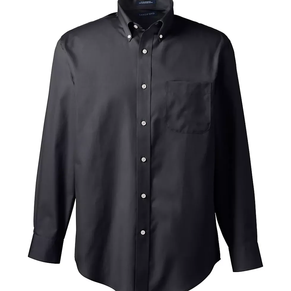 School Uniform Men's Long Sleeve Buttondown No Iron Broadcloth Shirt