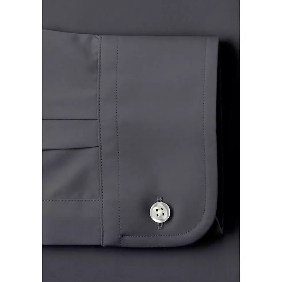 School Uniform Men's Long Sleeve Buttondown No Iron Broadcloth Shirt
