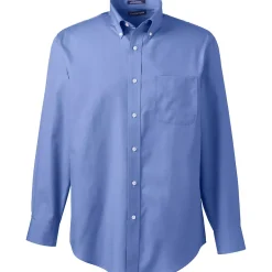 School Uniform Men's Long Sleeve Buttondown No Iron Broadcloth Shirt